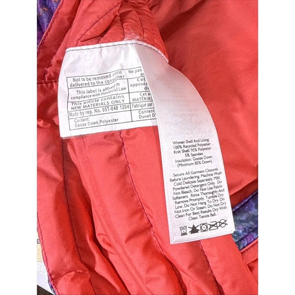 Eddie Bauer First Ascent Storm 800‎ Down Puffer Jacket Womens Size Small Zip